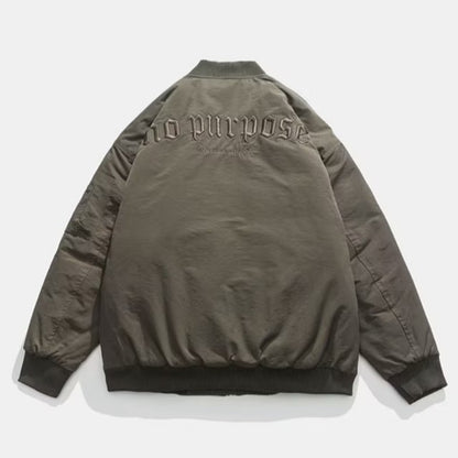 Winter Embroidery Letters Jacket