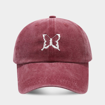 Butterfly Embroidered Sun Hat