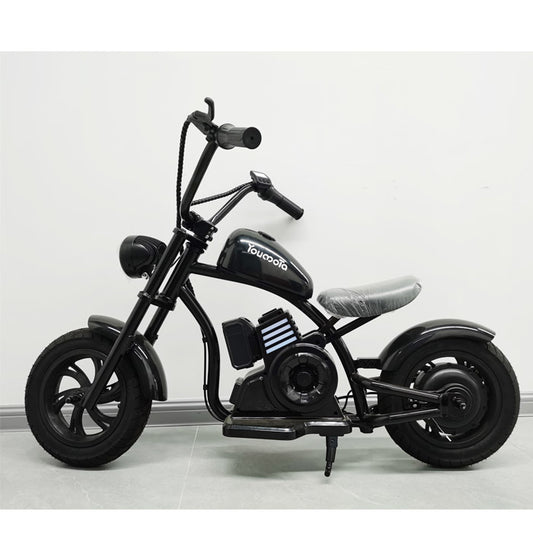 Electric Bike With LED Lights, Motorcycle Sound, Drum Brake, Handbrake