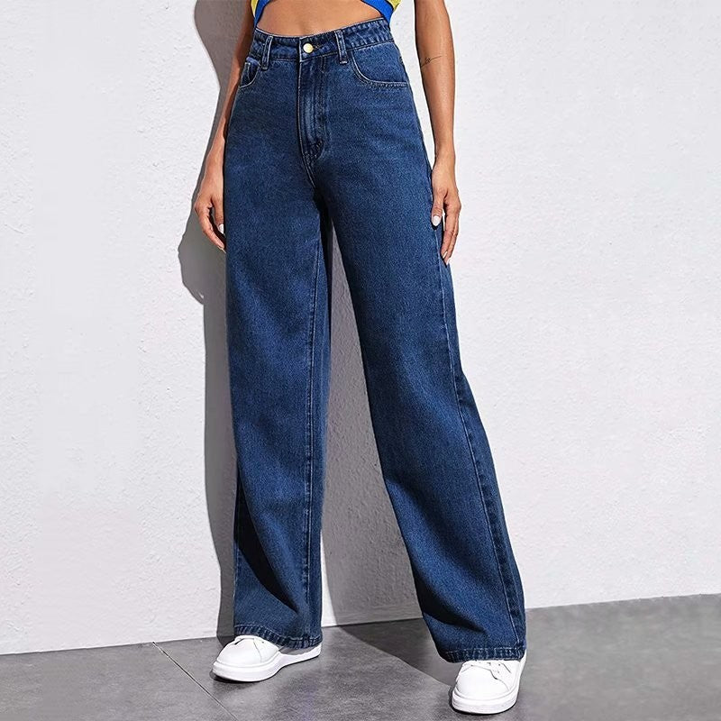 Straight Jeans Women's Mid Waist