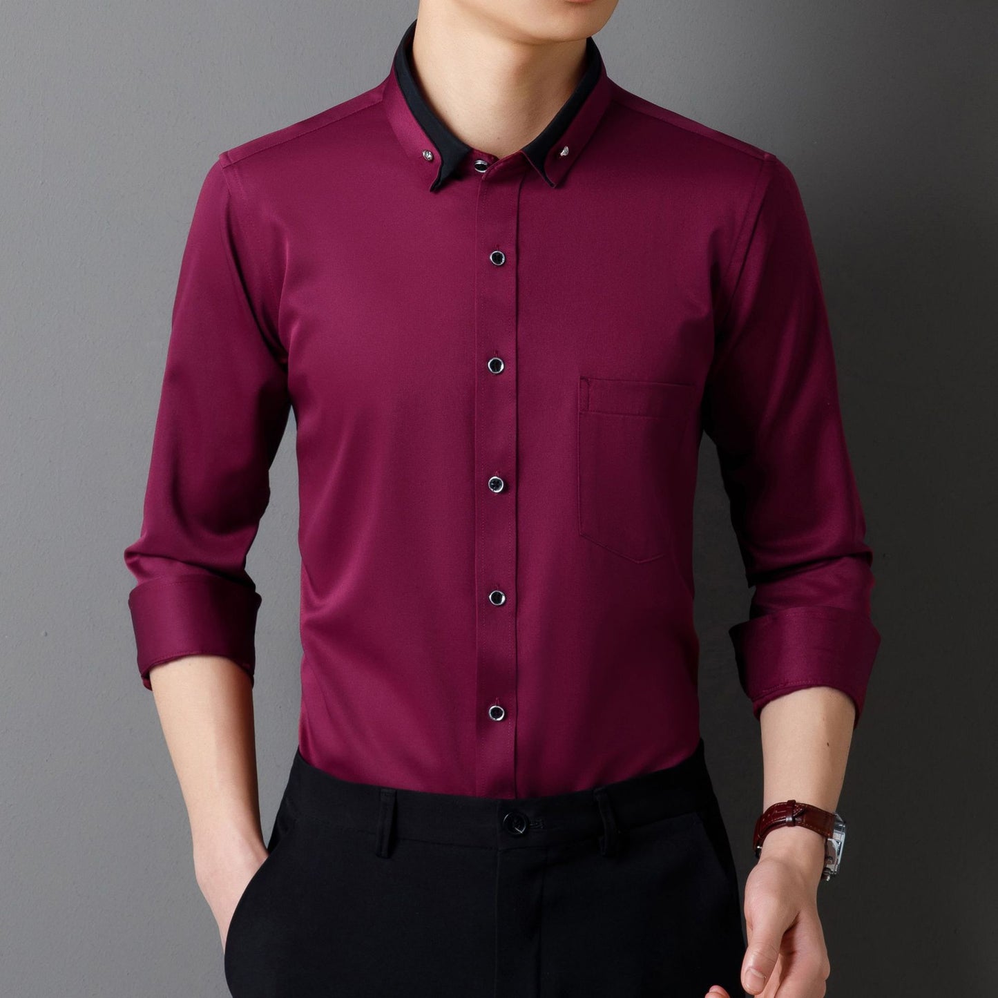 Men's Business Shirt Long Sleeve