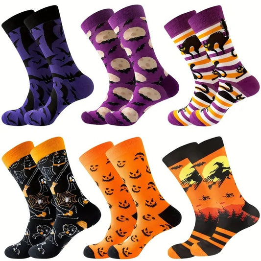 6 Pairs Halloween Socks