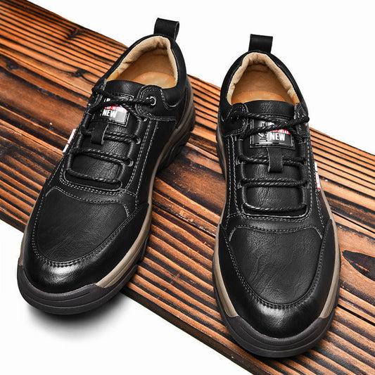 Men's Round Toe Leather Shoes