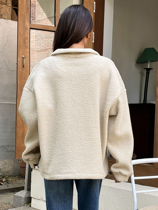 Half Zip Fleece Sweatshirt