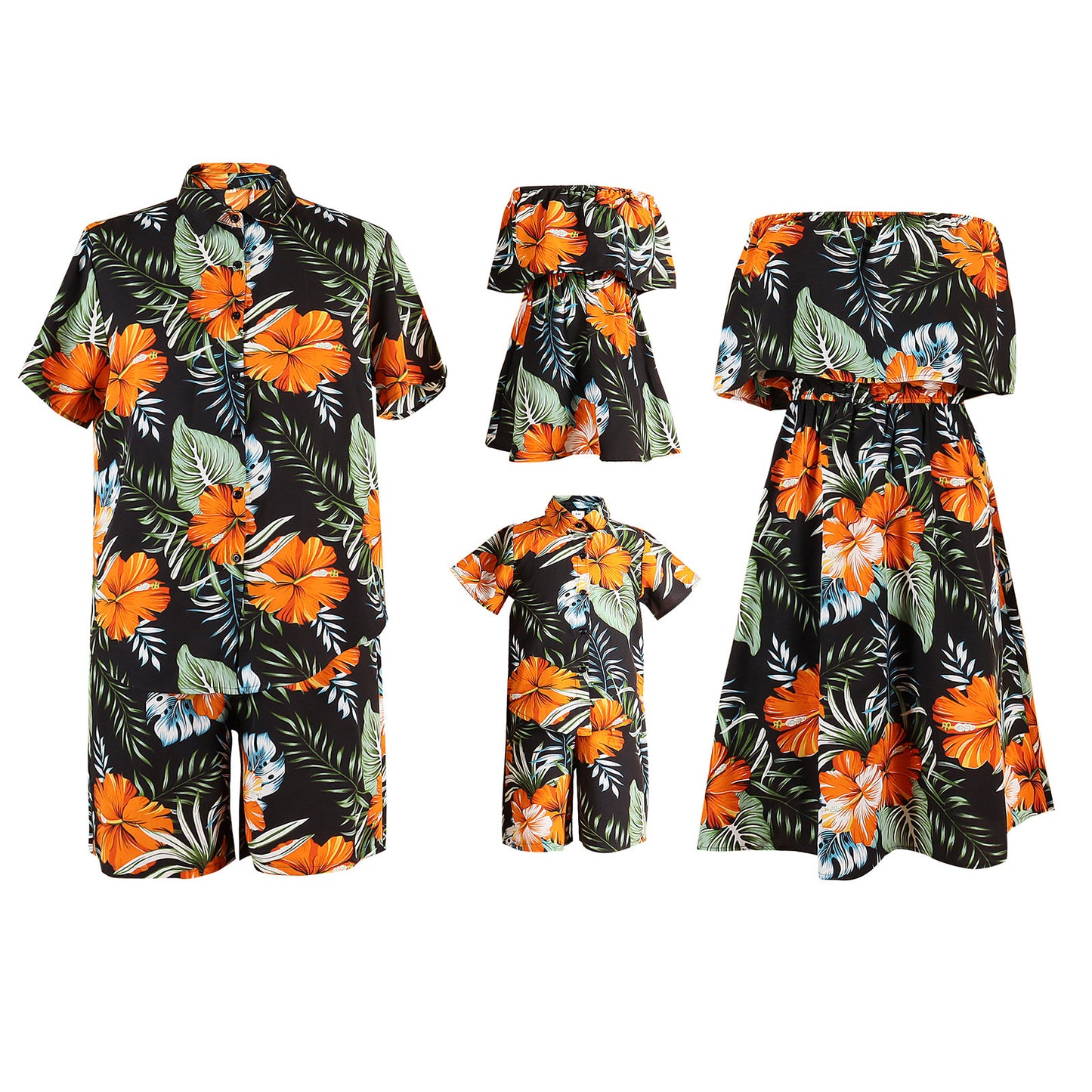 A Family Of 4 Vacation Matching Outfits