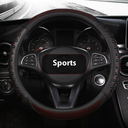 Leather Silicone Steering Wheel Cover
