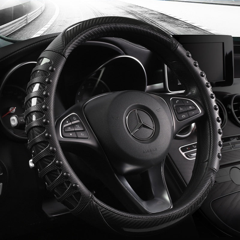 Leather Silicone Steering Wheel Cover