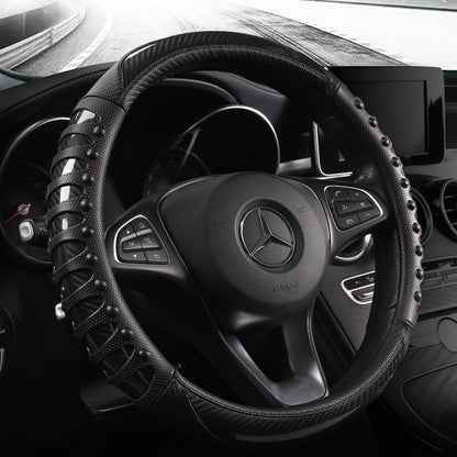 Leather Silicone Steering Wheel Cover