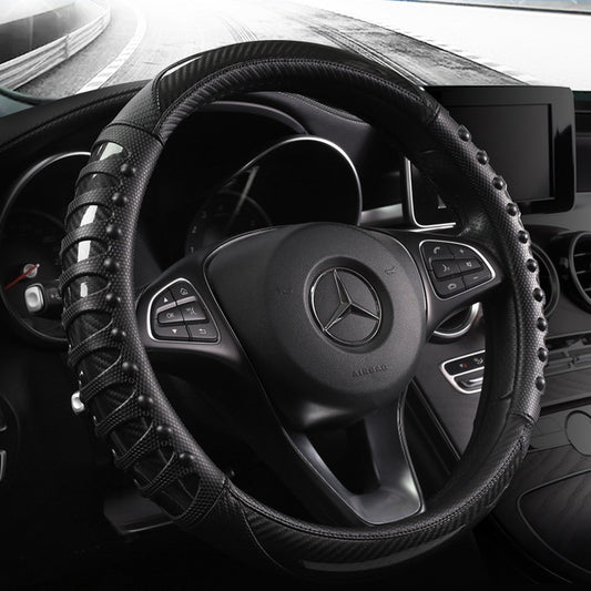 Leather Silicone Steering Wheel Cover
