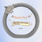 Car Plush Cartoon Steering Wheel Warm Short Plush Grip Cover