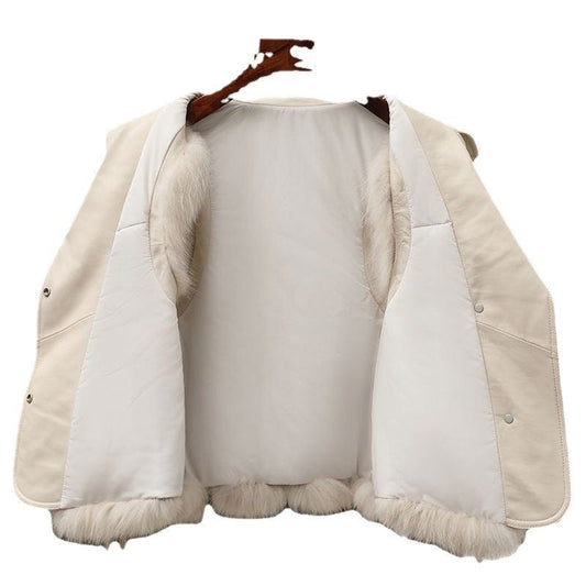 Fur Vest Short Coat Autumn And Winter New Patchwork Winter Fox Fur