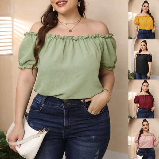 Ruffled Off-shoulder Top
