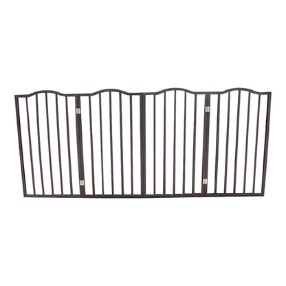 Arc Wooden Freestanding Folding Pet Gate - Dog Gate for Doorways,