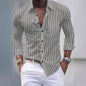 Men's Plaid Pocket Business Slim Casual Shirt