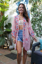 Elegant Floral Garland Kimono – Sophisticated Design