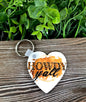 Howdy Y'all, MDF Heart Keychain, , Boho Fun, Country Western