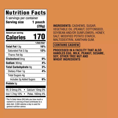 Good & Gather Honey Roasted Cashews & Milk Chocolate Cashews, 10oz/10c