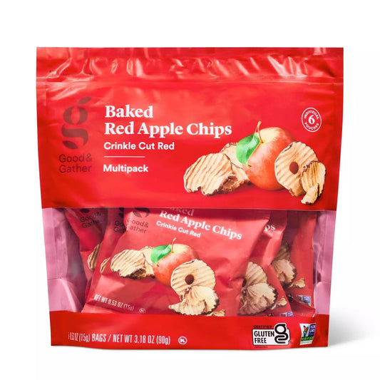Good & Gather Baked Red Apple Chips, 3.18oz/6ct.