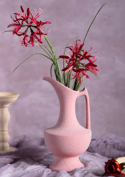 Handmade Medieval Style Ceramic Decorative Flower Vase with Matte