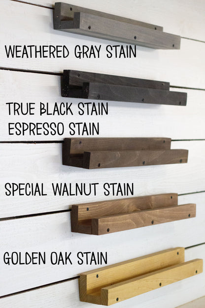 Wall Mounted Bathroom Shelf with 3 Shelves and 2 Double Towel Hooks