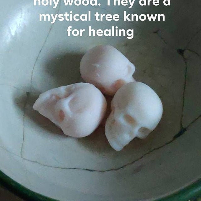 Palo Santo mini skull wax melts