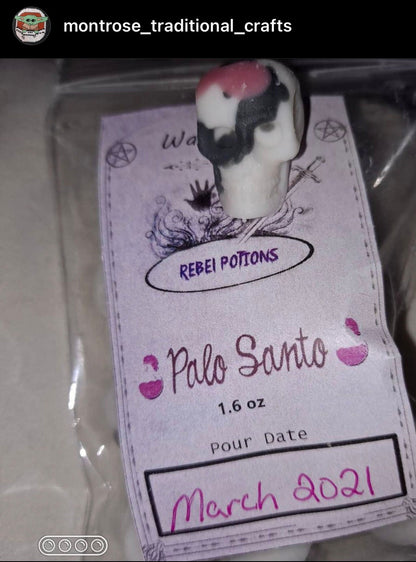 Palo Santo mini skull wax melts
