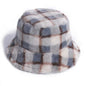 Blue Plaid Bucket Hat, Gingham checkered hat