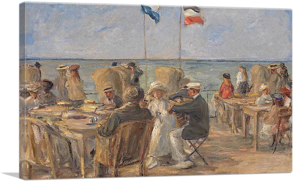 Summer Lake Beach Scene