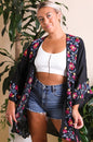 Elegant Floral Garland Kimono – Sophisticated Design