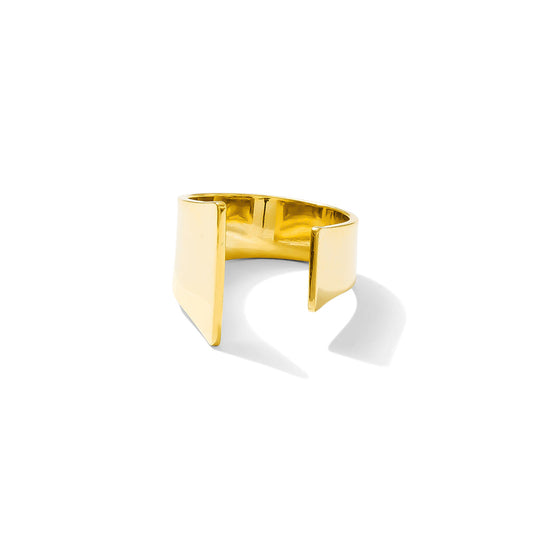 Open Angular Bombshell Ring