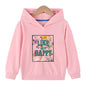 Baby Floral And Slogan Print Pattern Soft Cotton Hoodies