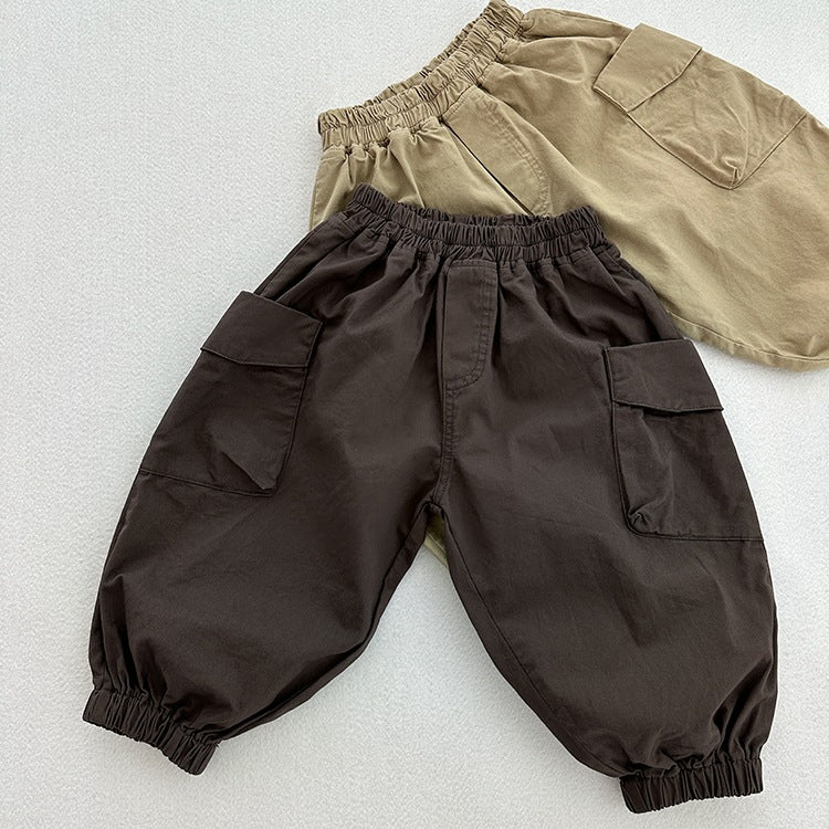 Autumn Arrival Modern Casual Unisex Solid Color American Style Pants