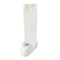 Baby Cartoon Design Coral Fleece Wooden Ear Thickened Long Tube Socks