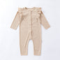 Autumn Hot Selling Baby Unisex Tiny Dots Pattern Long Sleeves Onesies