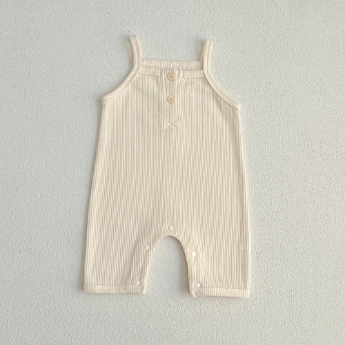 Summer Baby Kids Waffle Grid Sleeveless Vest And Bloomers Sets And