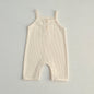 Summer Baby Kids Waffle Grid Sleeveless Vest And Bloomers Sets And