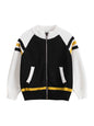 Spring European and American Style Kids’ Outerwear: Color Patchwork