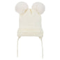 Infant & Toddler Knitted Winter Beanie with Pompom "Ears" For Girls