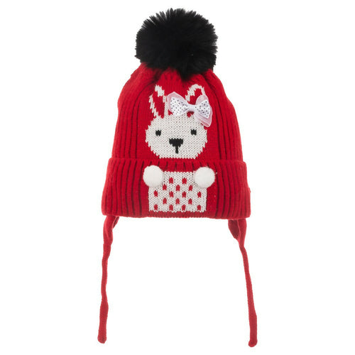 Infant & Toddler Knitted Winter Beanie with Furry Lined Earflaps For
