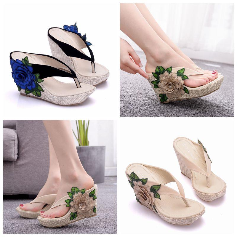 Woman Slippers Lady Home Slippers Casual Beach Flip Flops Sandals