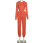 Casual Workout Sporty Two Piece Set for Women Autumn Long Sleeve