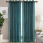 Christina - Faux Silk Semi Sheer Panel - Set of Two - Assorted Colors