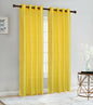 Christina - Faux Silk Semi Sheer Panel - Set of Two - Assorted Colors